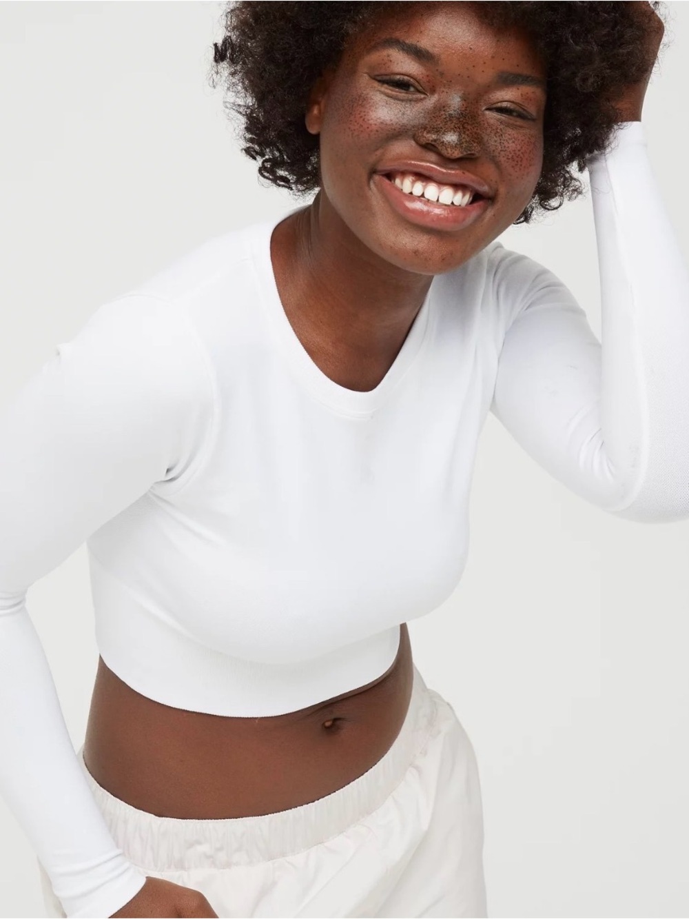 Aerie OFFLINE Sidewalk Seamless Long Sleeve Cropped Active Shirt Size XS